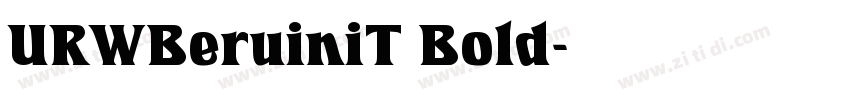 URWBeruiniT Bold字体转换